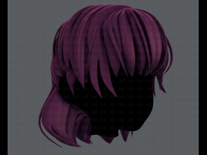 3d hair style for girl v60 3D Model