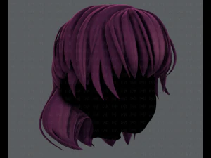 3d hair style for girl v60 3D Model