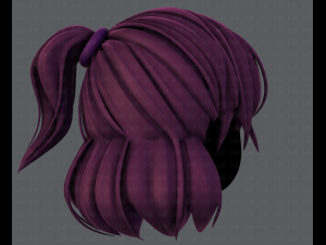 3d hair style for girl v60 3D Model