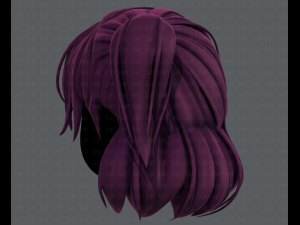 3d hair style for girl v60 3D Model