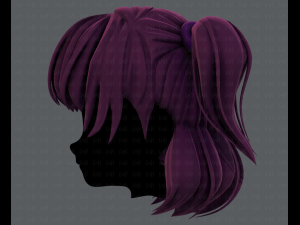 3d hair style for girl v60 3D Model