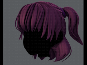3d hair style for girl v60 3D Model