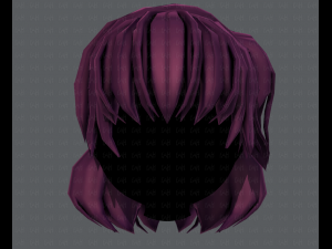 3d hair style for girl v60 3D Model