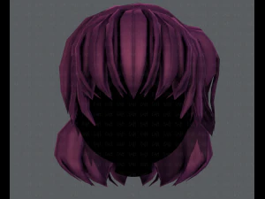 3d hair style for girl v60 3D Model