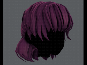 3d hair style for girl v60 3D Model