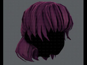 3d hair style for girl v60 3D Model