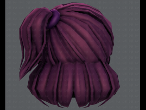 3d hair style for girl v60 3D Model