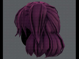 3d hair style for girl v60 3D Model