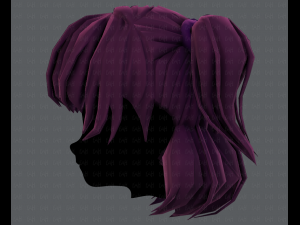 3d hair style for girl v60 3D Model