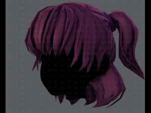3d hair style for girl v60 3D Model