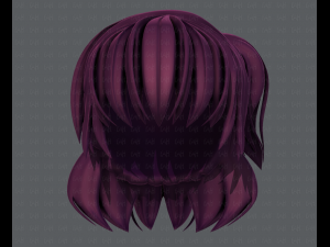 3d hair style for girl v60 3D Model