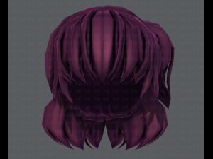 3d hair style for girl v60 3D Model