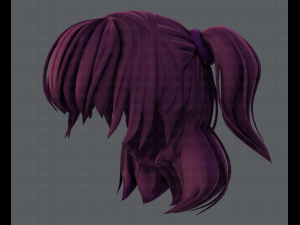 3d hair style for girl v60 3D Model