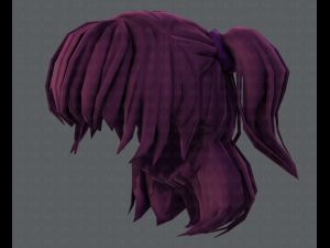 3d hair style for girl v60 3D Model