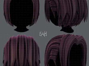Estilo de cabelo 3D para menino v55 Modelo 3D