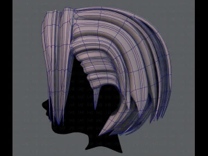 3d hair style for boy v55 3D Model