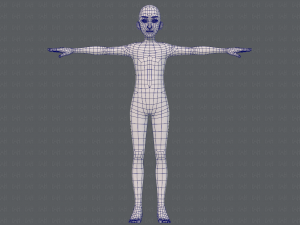 base mesh man character v17 3D Model