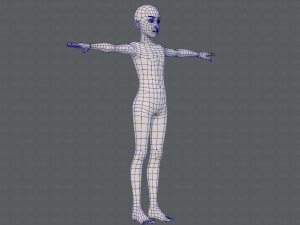 base mesh man character v17 3D Model