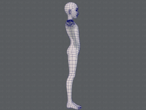 base mesh man character v17 3D Model
