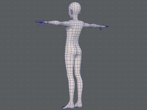 base mesh man character v17 3D Model