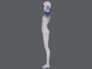 base mesh man character v17 3D Model