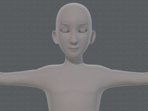 base mesh man character v17 3D Model