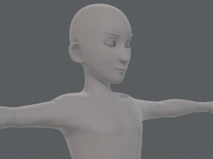 base mesh man character v17 3D Model