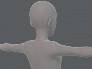 base mesh man character v17 3D Model