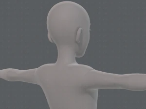 base mesh man character v17 3D Model