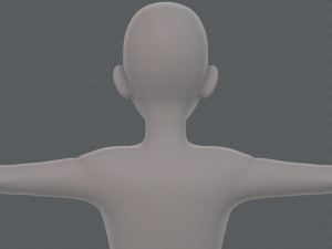 base mesh man character v17 3D Model