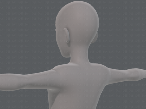 base mesh man character v17 3D Model