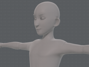 base mesh man character v17 3D Model