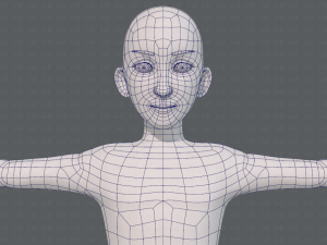 base mesh man character v17 3D Model