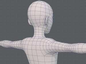 base mesh man character v17 3D Model