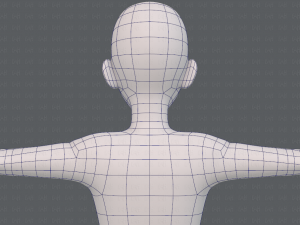 base mesh man character v17 3D Model