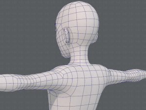 base mesh man character v17 3D Model