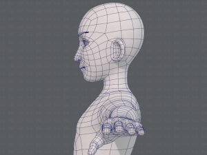 base mesh man character v17 3D Model