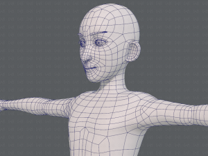 base mesh man character v17 3D Model