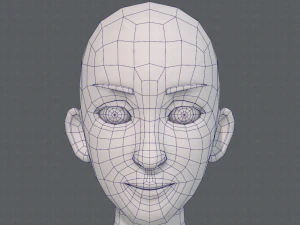 base mesh man character v17 3D Model
