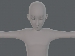 base mesh man character v17 3D Model