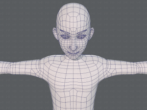 base mesh man character v17 3D Model