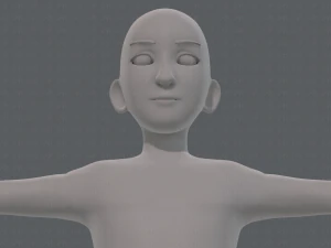 base mesh man character v17 3D Model