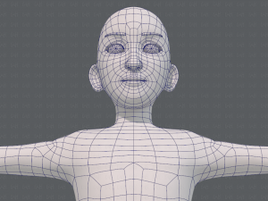 base mesh man character v17 3D Model