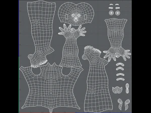 base mesh man character v17 3D Model