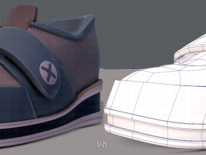 shoes cartoonv40 3D Model