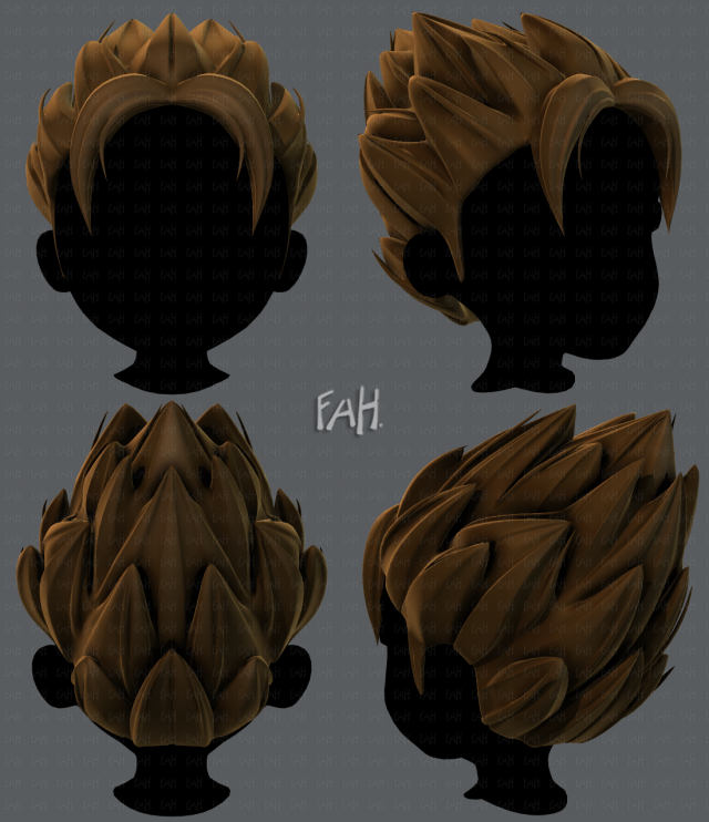 3d hair style for boy v56 Model 3D .c4d .max .obj .3ds .fbx .stl .blend 