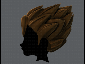3d hair style for boy v56 Model 3D