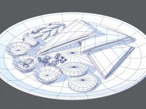 naan bread 01 3D Model