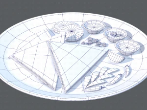 naan bread 01 3D Model