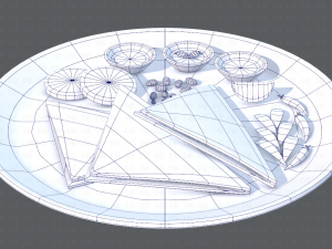 naan bread 01 Modelo 3D